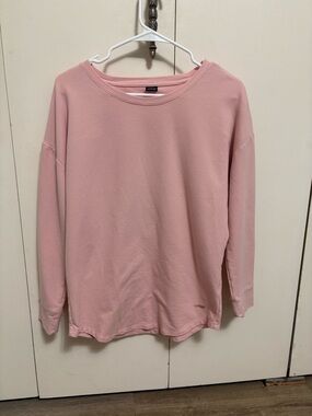 Copper Fit Pro Pink Open Back Top Long Sleeve Activewear Sweatshirt Woman Small